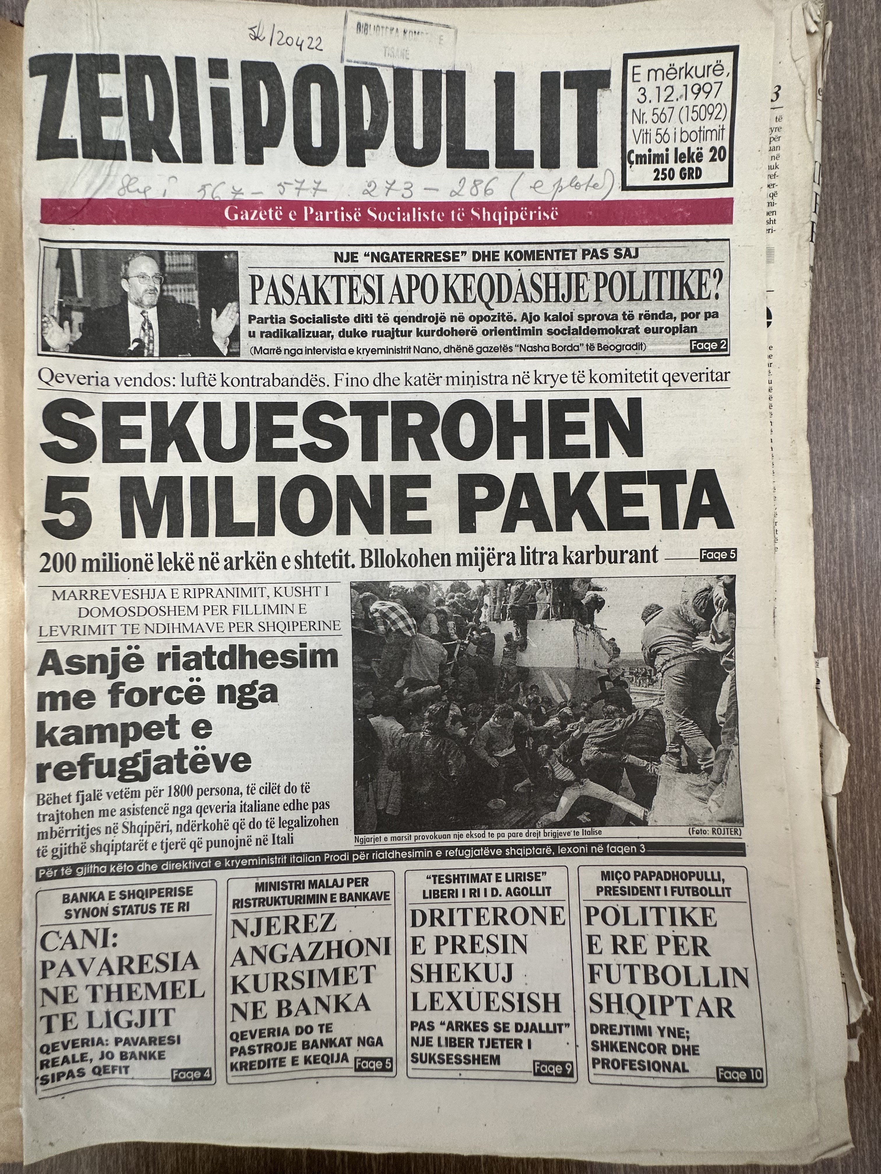 Zëri i Popullit 1997-12-03